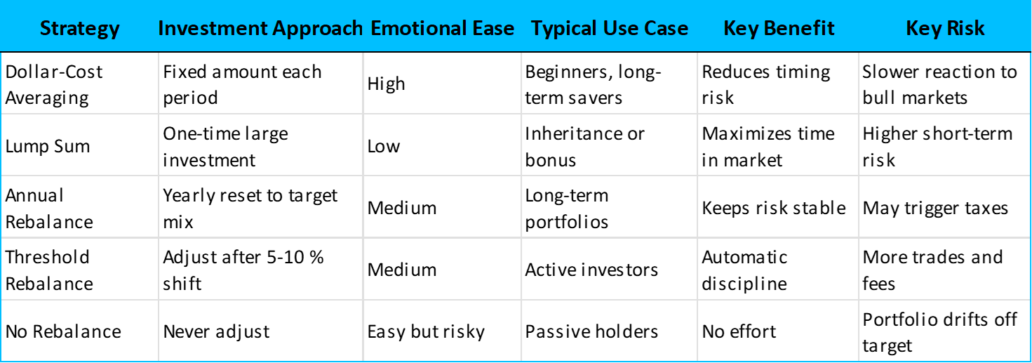 Comparison of DCA and lump-sum investing